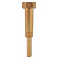 WINTERS Threaded Thermowell: Brass, For 6 in Stem Lg, 2 1/2 in Insertion Lg, For 7/16 in Stem Dia (MPN TIW07LF)