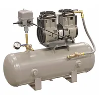 WELCH Tank Vacuum System: 0.5 hp, 1 Phase, 115V AC, 26 in Hg Max Vacuum, 7.1 cfm, Rocking Pump (MPN 8150B-30)