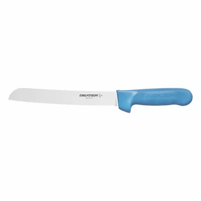 DEXTER RUSSELL Bread Knife: Scalloped, 13 in Overall Lg, Steel Blade, Polypropylene Handle - Bread Knives