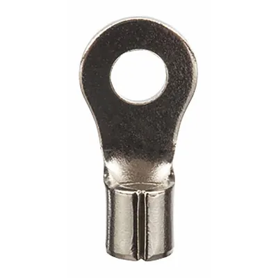 POLARIS Ring Terminal: Bare, #14 Stud Size, 12 AWG to 10 AWG Wire Sizes, 600 V - Non-Insulated Ring Terminals