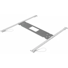 Surface mount kit for CPANL LED flat panel lights. Measures 21 1/2 in width, 23 1/4 in length, and 2/3 in height. Enables surface mounting on ceilings where recessed installation is not feasible.