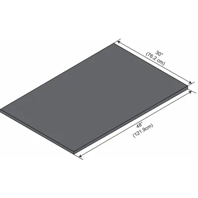 INSTOCK Work Surfaces: 4 ft Overall Lg, 30 in Overall Wd, 1 in Countertop Thick - Phenolic Lab Furniture Work Surfaces