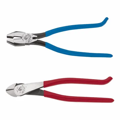 KLEIN TOOLS Ironworker's Pliers: Square/Curved, 6 3/4 in Overall Lg, 1 1/4 in Jaw Lg - Standard Ironworker's Pliers