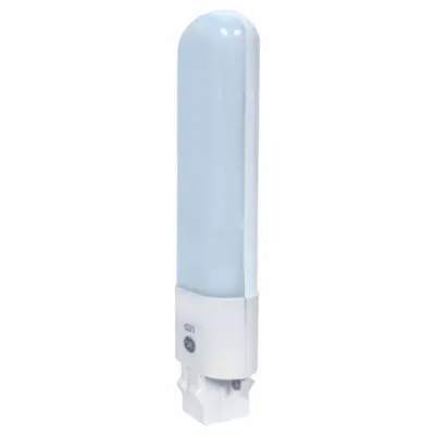 GE LAMPS Compact LED Bulb: Type A, 2-Pin (GX23), T10, LED, 4000K, 560 lm Light Output - LED Plug & Play (UL Type A) Plug-In Lamps