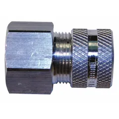 Straight metallic cable grip with aluminum body in silver finish. Features 1 in MNPT box connection and accommodates cord diameters from 0.88 in to 1.00 in. Includes gray color-coded grommet. Rated for Class II, Division 1 & 2 hazardous locations, suitable for environments with combustible dusts.