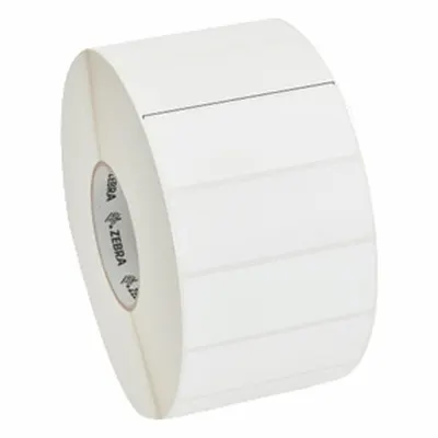 ZEBRA Barcode Printer Labels: 4 in Label Wd, 1 1/2 in Label Ht, White, 3 in Core Dia. - Industrial Thermal Transfer Labels