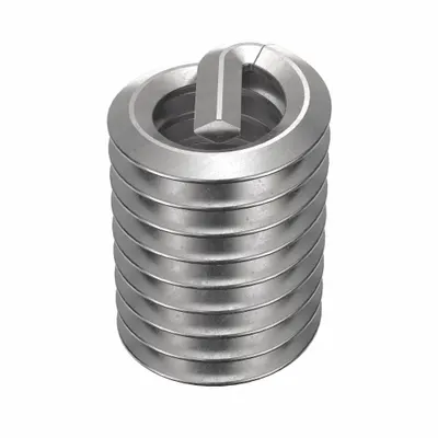 HELI-COIL Helical Insert: Tanged Tang Style, Free-Running, 1/4"-20 Thread Size, Plain - Free-Running Tanged Helical Inserts
