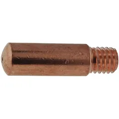 Threaded contact tip for MIG welding, part of the 11H series. Heavy duty rating, fits Nozzle Series 21. Maximum wire diameter 0.045 in. Suitable for applications requiring consistent arc stability.