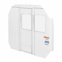 WEATHER GUARD Van Partition: Swing Open Door Panel, White, Steel, 56 in Overall Ht, 4 in Overall Dp (MPN 96301-3-01)