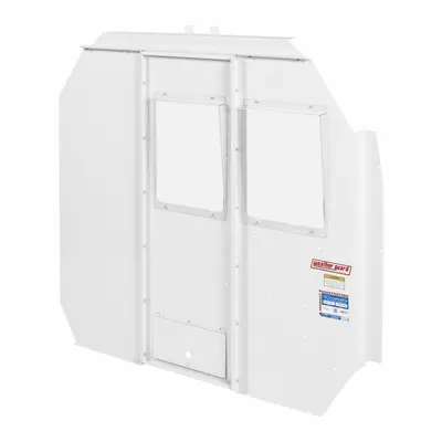 WEATHER GUARD Van Partition: Swing Open Door Panel, White, Steel, 56 in Overall Ht - Van Bulkheads with Door