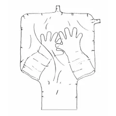 This polyethylene glove bag provides a controlled environment for handling moisture- or oxygen-sensitive materials. With two ports for gloved access, it allows safe manipulation of samples or components without exposure to ambient air. Overall dimensions: 17 in width, 17 in length, 11 in height.