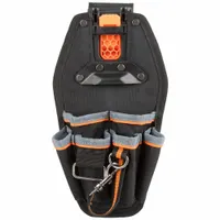 KLEIN TOOLS Tool Pouch: 6 1/2 in W x 3 1/4 in D x 11 in H, 6 Pockets, For 2 1/2 in Belt Wd - Max (MPN 55830MB)