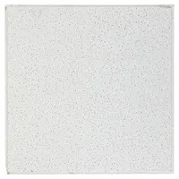 Mineral fiber ceiling tile in White with Fine Fissured texture. Angled Tegular edge for 15/16 in grid. Fire resistive, high light reflectance (83% or more), high recycled content (50% or more). Suitable for libraries and other spaces requiring sound absorption and privacy