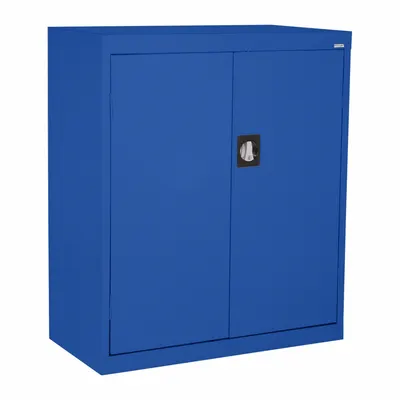 SANDUSKY Shelf Cabinet: 36 in x 18 in x 36 in, Recessed Handle & Three-Point Locking - Commercial Shelf Cabinets