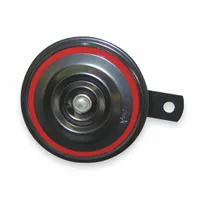 WOLO Electric Horn: 12V DC, Low Tone, Electric, Black, Painted, 115 dB Sound Level - Max, Disc Horn (MPN 300-2T)