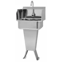 SANI-LAV Hand Sink: 41 1/2 in Overall Ht, 17 in Bowl Lg, 7 in Bowl Dp, 2 gpm Flow Rate, Sensor (MPN ESB2-503L)