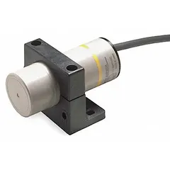 Capacitive cylindrical proximity sensor with 34 mm diameter, 3-wire non-terminated cable, and NPN output. Operates on 10-30V DC supply. Detects metallic and non-metallic objects including liquids, plastics, and powders. Suitable for level sensing, packaging, and material handling applications.
