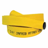 JAFRIB Fire Hose: Extruded Through-the-Weave, 1 1/2 in Hose Inside Dia, 25 ft Hose Lg, Yellow (MPN 50H15RY-25)