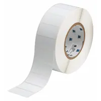 Pre-Cut Label Stock Roll: Tamper Indicating, 1 in x 2 in, 1 in, White (Matte), 3,000 Labels per Roll (MPN THT-17-351-3)