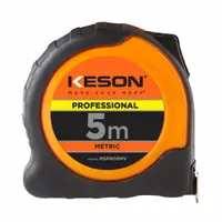 KESON Tape Measure: Nonmagnetic Single Hook Tip, 5 m, Plastic, High-Visibility Orange (MPN PGPRO5MV)