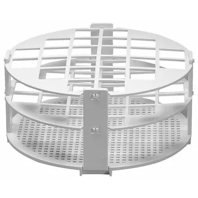 SP SCIENCEWARE Tube Rack: 2 3/4 in Overall Ht, Polypropylene, White, (24) Places, 24 Compartments - Lab Storage Racks
