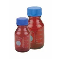 KIMBLE Media Bottle: 5 L, Screw-On, 330 mm, Amber, Closure Included, Narrow Mouth Size, ASTM/USP (MPN 14399-5000)