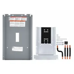 225-amp main breaker kit for Square D NQ panelboards. Includes one cover. Compatible with QB circuit breaker series. Used to install a main disconnect in electrical distribution systems.