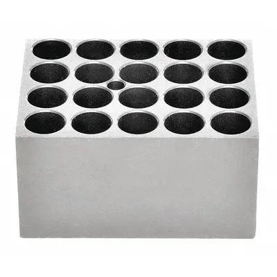 OHAUS Modular Block: Anodized Aluminum, 3 in Overall Wd, 3 3/4 in Overall Lg - Dry Bath Blocks