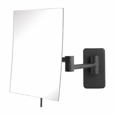 SEE ALL INDUSTRIES Makeup Mirror: Rectangular, Glass, 13 in Overall Ht, 11 in Overall Wd, 3 in Overall Dp - Makeup Mirrors