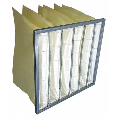 OEM Pocket Air Filter: 24 in x 24 in x 22 in, MERV 14, Yellow, Synthetic - MERV 14 Pocket Air Filters