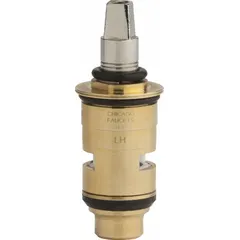 This replacement cartridge is designed for use with CHICAGO FAUCETS Universal series bathtub and shower fixtures. It controls water flow and temperature, with a 1-inch overall length for direct fit. Suitable for repair and maintenance of compatible residential or commercial plumbing systems.