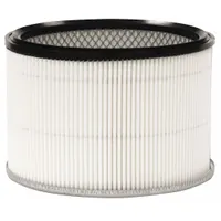 This HEPA wet/dry paper cartridge filter is designed for use with Pullman-Holt vacuums that accept the W70P part number. The paper filter material supports both wet and dry pickup, capturing fine particles in industrial cleaning applications such as workshops, factories, and maintenance environments