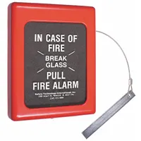 SAFETY TECHNOLOGY INTERNATIONAL Fire Alarm Break Glass Cover: Wall Mount, Surface Mount Mounting (MPN STI-4100)