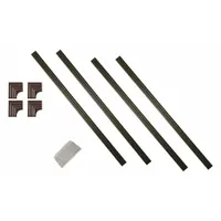 MIRREDGE Mirror Installation Kit: 1 1/2 in Overall Ht, 60 in Overall Wd, 1/4 in Overall Dp (MPN 64111)