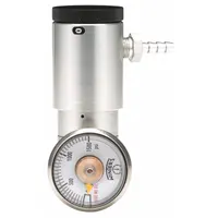 Brass gas regulator with CGA C10 connection and maximum flow rate of 8 lpm. Used to control gas flow from calibration gas cylinders for portable gas detection calibration