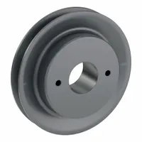 APPROVED VENDOR V-Belt Pulley: AK56, 1 Groove, 5.45 in OD, Bushed Bore, H/QT, Cast Iron, Webbed (MPN AK56H)
