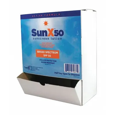 SUNX Sunscreen Lotion, 0.25 oz, 100 PK