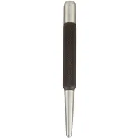 Center Punch: 3/32 in Tip Size, Round, 5/16 in Shank Dia, 4 in Overall Lg, 1 1/2 in Taper Lg, Box (MPN 117B)