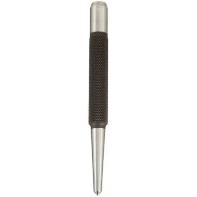 STARRETT Center Punch: 3/32 in Tip Size, Round, 5/16 in Shank Dia, 4 in Overall Lg - Centering Punches