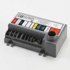 This ignition control manages the ignition sequence, flame sensing, and safety shutdown for gas-fired heating equipment. It is a replacement component for unit heaters and duct furnaces in commercial and industrial HVAC systems.