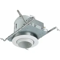 Recessed Down Light Kit: 6 in Dia, Incandescent, For Flat Ceiling, 65 W, 120V AC, Non-IC (MPN 5TP96)