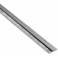 NATIONAL GUARD Door Sweep: Brush Insert, Aluminum, 36 in Lg, 1 1/4 in Wd, Aluminum (MPN B606A-36)