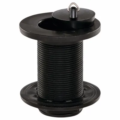 ORION Drain Assembly: Plastic, 4 1/4 in Overall Ht, 3 1/4 in Overall Dia - Sink Drains with Removable Stopper