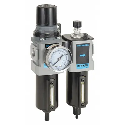 WILKERSON Filter/Regulator/Lubricator: 1/4 in NPT, 45 cfm, 250 psi Max Op Pressure - Wilkerson Filter, Regulator & Lubricators (FRLs)