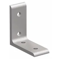 Inside Corner Bracket: Tall Inside-Corner Bracket, 15 Series, 3 in x 1 5/16 in x 3 in, 4 Holes (MPN 4301)