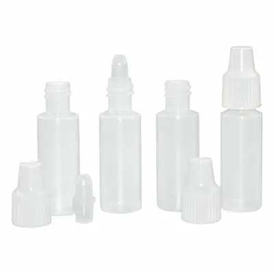 QORPAK Dropper Tip: 8 mm Dia, Polyethylene, 8 mm Screw Closure Size, 144 Closures Included - Dropper Bottle Caps