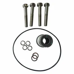 Seal kit and gasket set for straight centrifugal pumps. Includes an O-ring. Compatible with Dayton centrifugal pump model 2ZWU7. Used to replace worn seals and gaskets in fluid-handling applications.