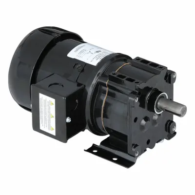 Dayton Gearmotor: Parallel, Single Output Shaft, 3-Phase, TEFC, 60 RPM - Parallel Shaft AC Gearmotors