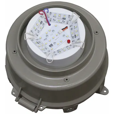 HUBBELL KILLARK Light Fixture: 6,278 lm, T4 Temp Code, 3000K, 40 W - Hazardous Location Light Tanks