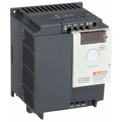 SCHNEIDER Variable Frequency Drive: In Phase Three, 200-240V AC, Out Phase Three - Schneider Altivar ATV12